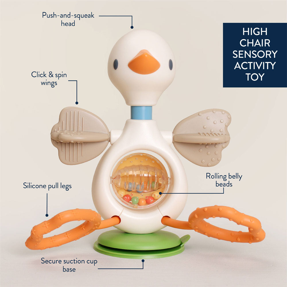 *Itzy Ritzy Itzy Twist & Bop High Chair Sensory Toy - Goose