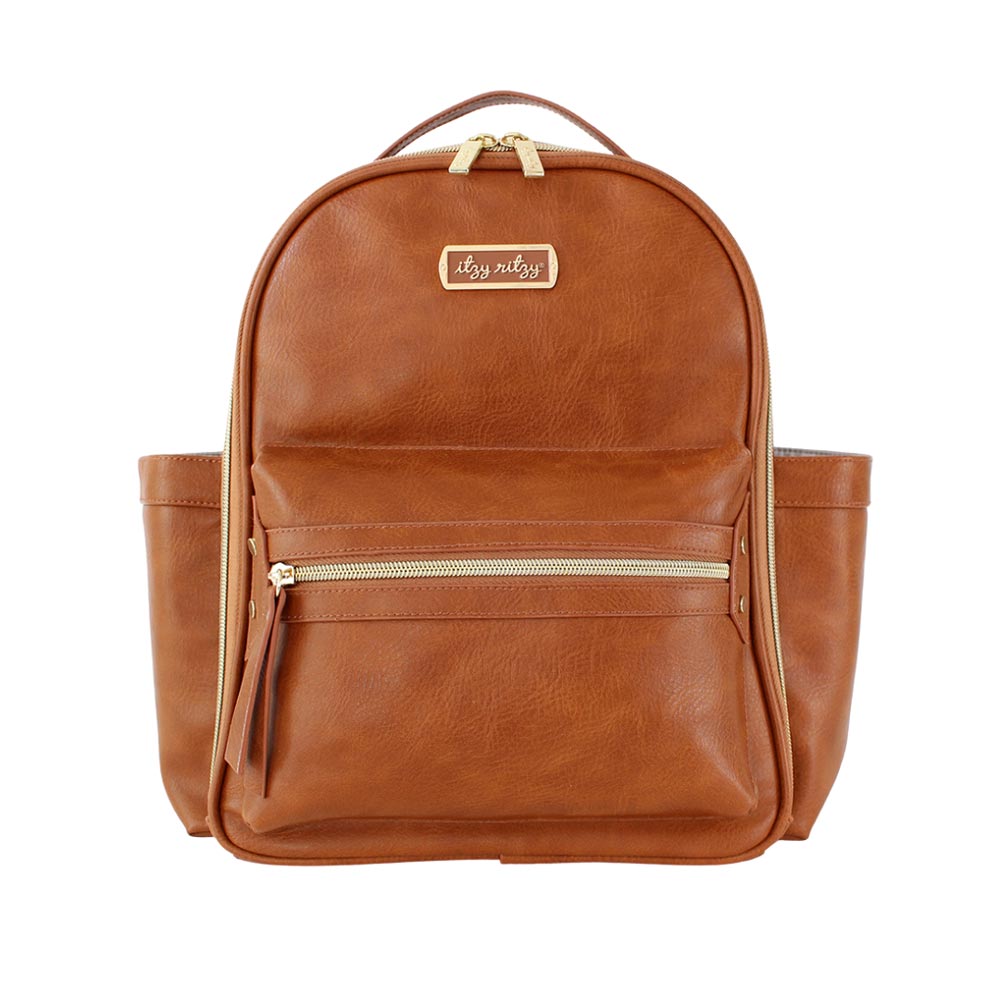 Cognac Itzy Ritzy Mini Backpack - Lagoon Baby + Toy Shoppe
