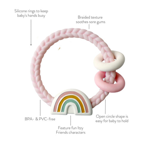 *Itzy Ritzy Rattle Rainbow - PINK