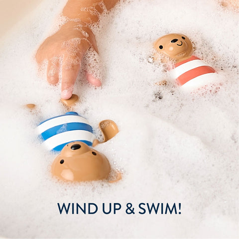 *Itzy Ritzy Silly Swimmers Bath Toy Set - Bears