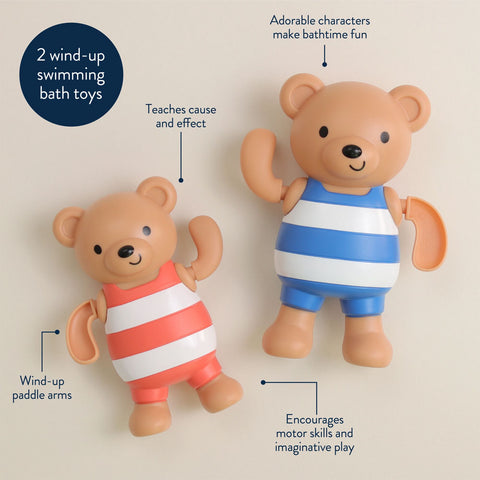 *Itzy Ritzy Silly Swimmers Bath Toy Set - Bears