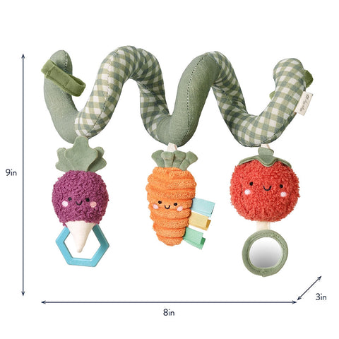 *Itzy Ritzy Bitzy Bespoke Car Seat Spiral Activity Toy - Veggies