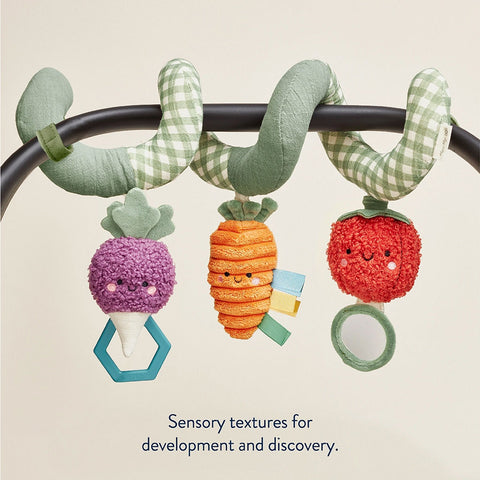 *Itzy Ritzy Bitzy Bespoke Car Seat Spiral Activity Toy - Veggies