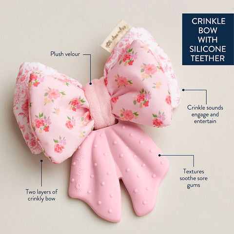 *Itzy Ritzy Sweetie Crinkle Sensory Teether - Bow