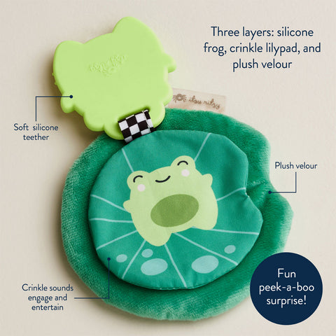 *Itzy Ritzy Sweetie Crinkle Sensory Teether - Freddie the Frog