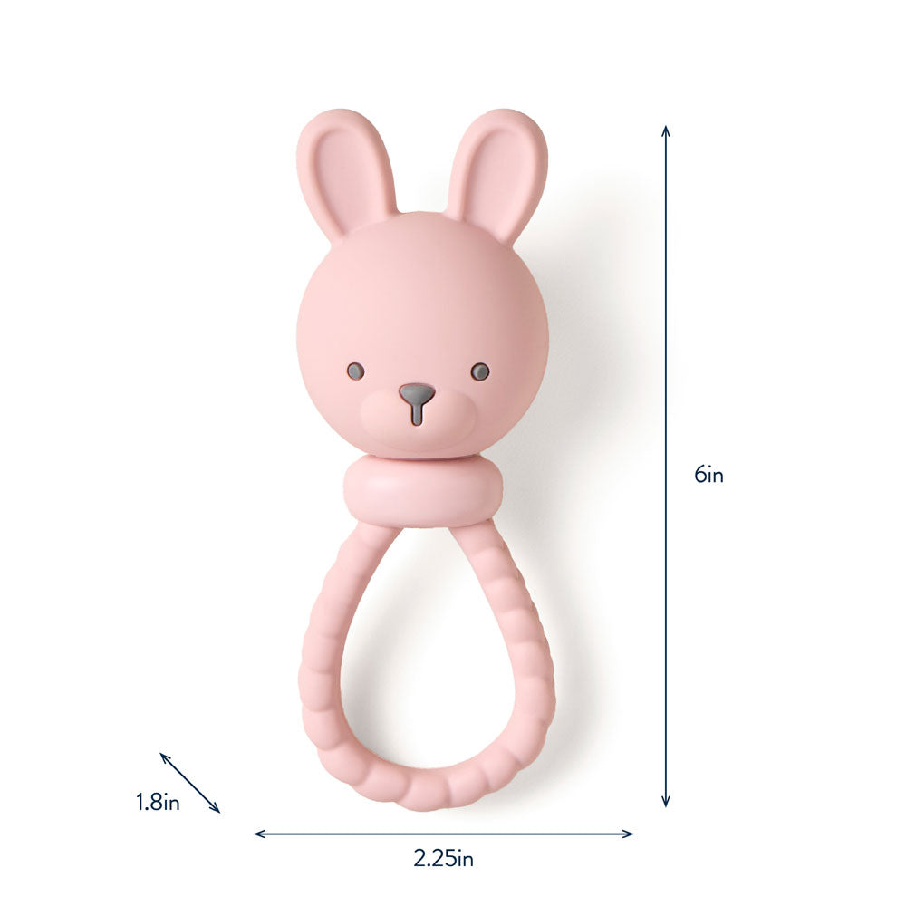 Itzy RItzy Sweetie Rattle Silicone Teether: Bunny - Itzy Ritzy Canada ...
