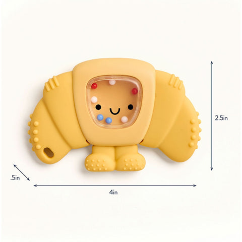 *Itzy Ritzy Sweetie Shake Plus Rattle & Teether - Croissant
