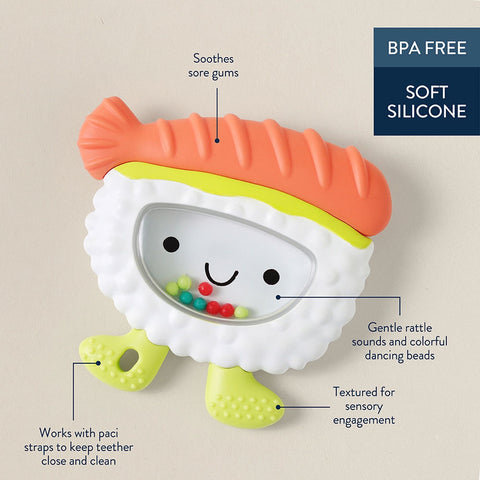 *Itzy Ritzy Sweetie Shake Plus Rattle & Teether - Sushi