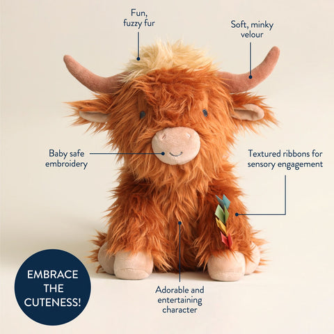 *Itzy Ritzy Sweetie Snuggles - Wyatt the Highland Cow 12"