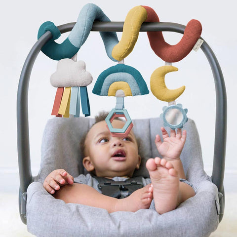 *Itzy Ritzy Bitzy Bespoke Car Seat Spiral Activity Toy - Rainbow