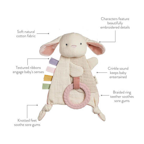 *Itzy Ritzy Bitzy Crinkle Toy & Teether - Bunny