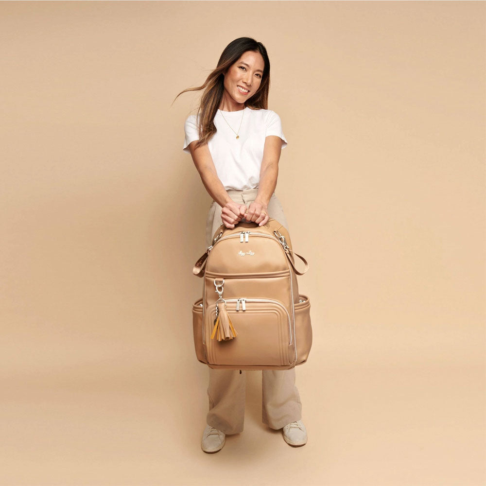 *Itzy Ritzy Boss Plus Large Diaper Bag Backpack - Chai Latte