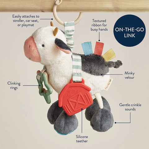 *Itzy Ritzy Link & Love Teething Activity Toy - Carmen the Cow