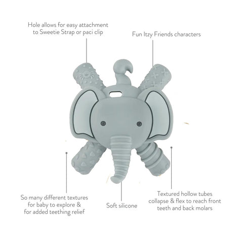 *Itzy Ritzy Molar Teether -  Emerson the Elephant