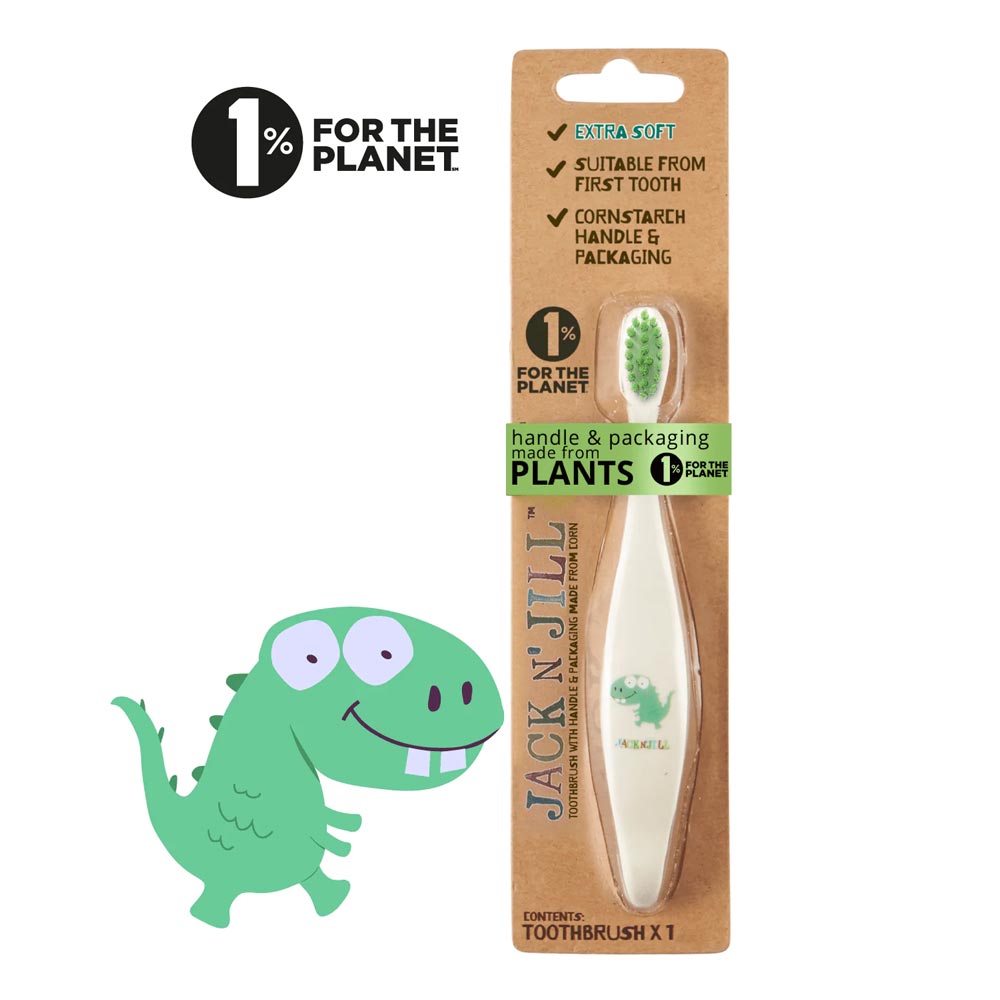 *Jack N' Jill Bio Toothbrush (TM) Compostable & Biodegradable Handle