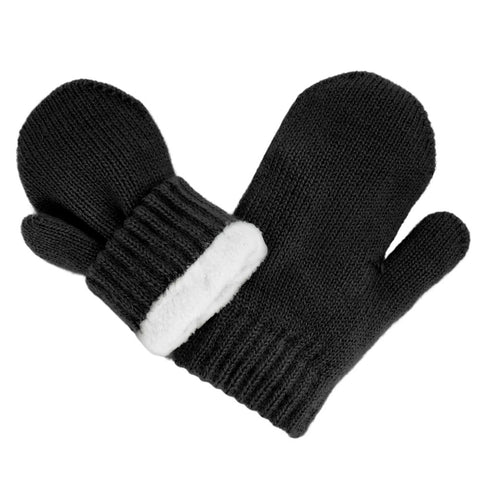 Jan & Jul Knit Mittens - Black