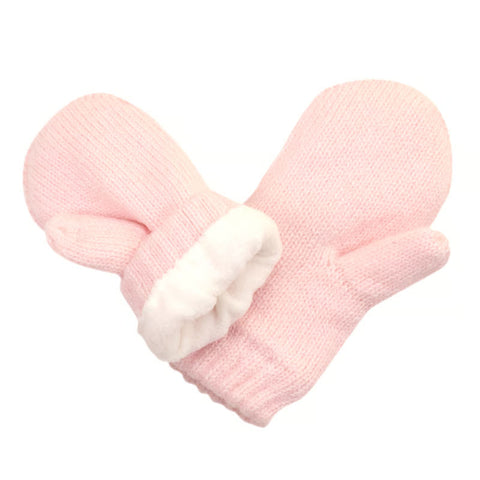 Jan & Jul Knit Mittens - Light Pink