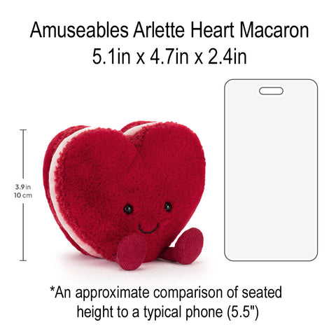 *Jellycat Amuseables Arlette Heart Macaron - 5"