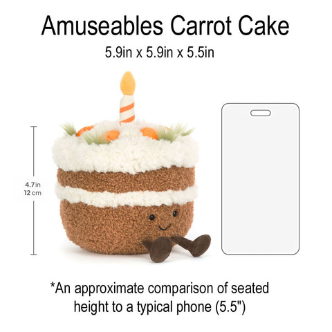 *Jellycat Amuseables Carrot Cake - 6"