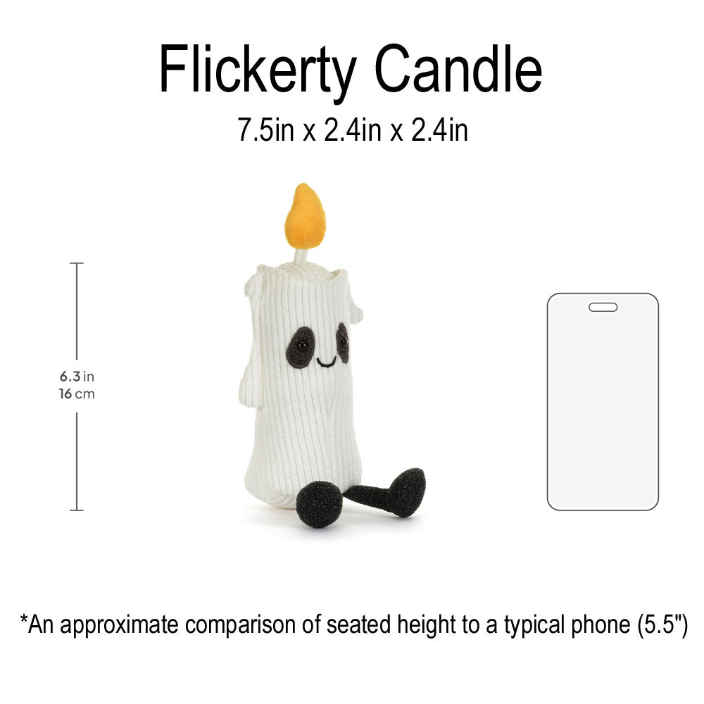 *Jellycat Amuseables Flickerty Candle - 7.5"
