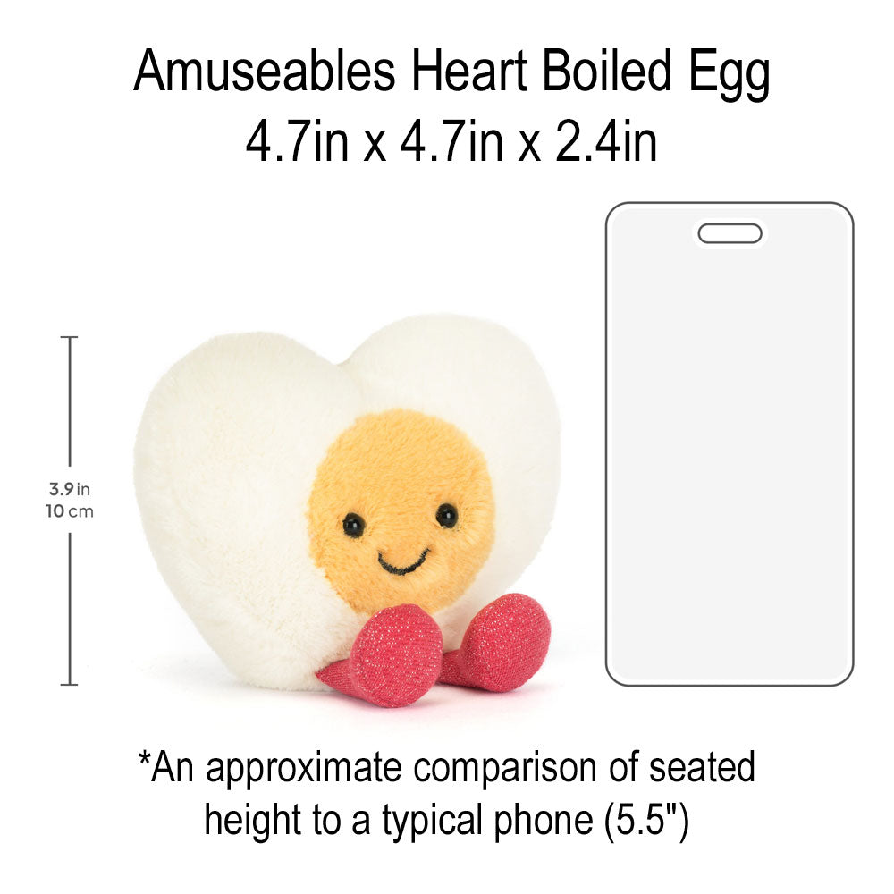 *Jellycat Amuseables Heart Boiled Egg - 5"