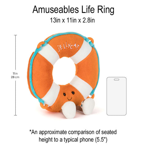 *Jellycat Amuseables Life Ring - 13"