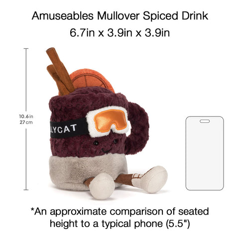 *Jellycat Amuseables Mullover Spiced  Drink - 7"