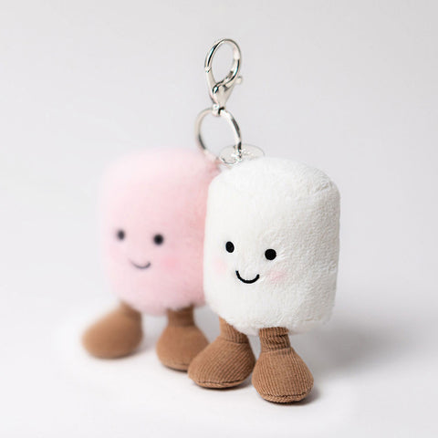 *Jellycat Amuseables Pair of Marshmallows Bag Charm - 6"