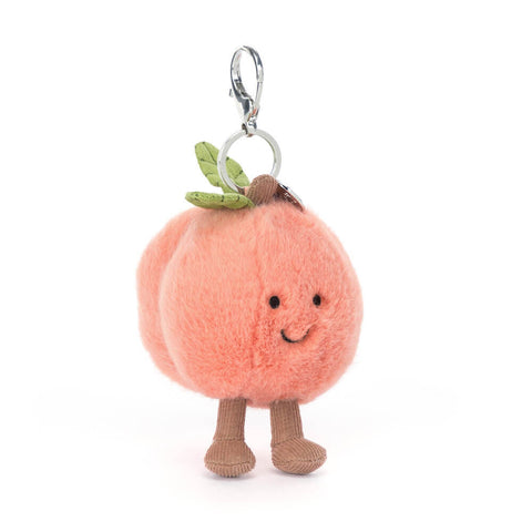 *Jellycat Amuseables Peach Bag Charm - 6"