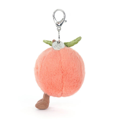 *Jellycat Amuseables Peach Bag Charm - 6"
