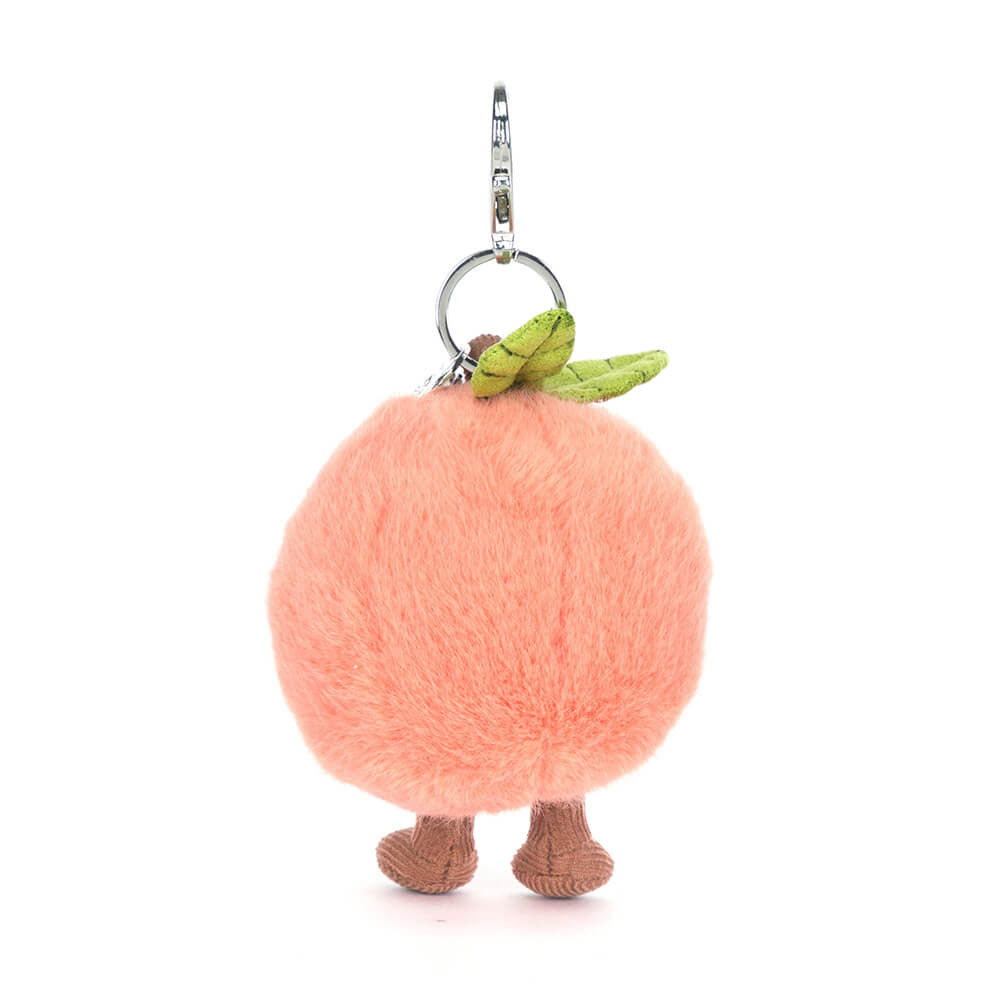 *Jellycat Amuseables Peach Bag Charm - 6"