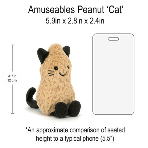*Jellycat Amuseables Peanut ‘Cat’ - 6"