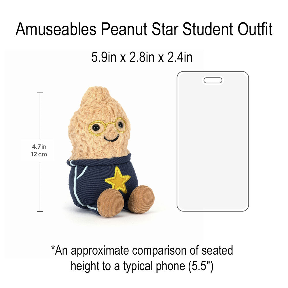 *Jellycat Amuseables Peanut Star Student Outfit - 6"