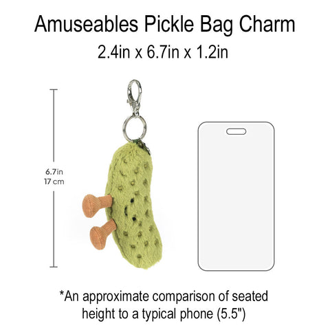 *Jellycat Amuseables Pickle Bag Charm - 7"