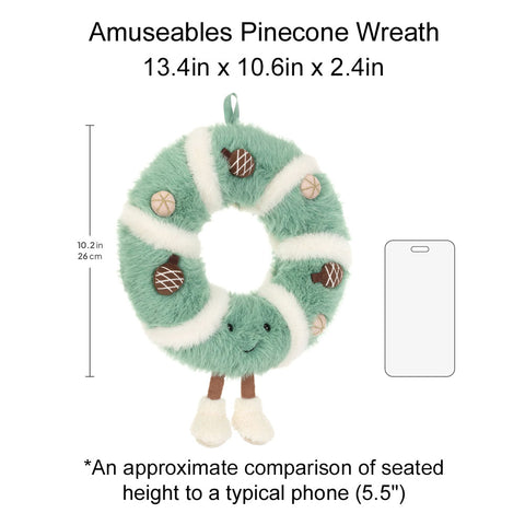 *Jellycat Amuseables Pinecone Wreath - 13"