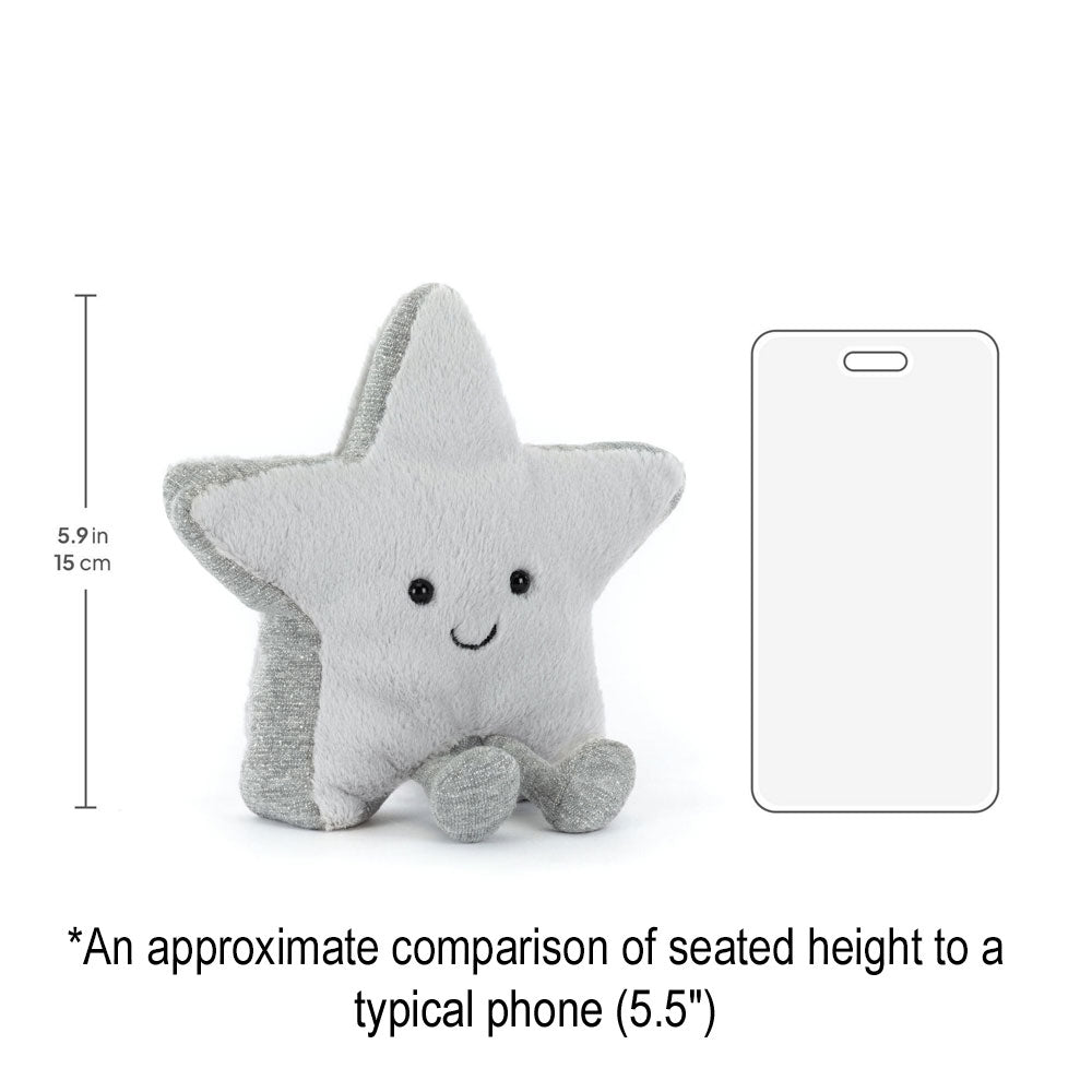 *Jellycat Amuseables Silver Star - 7"
