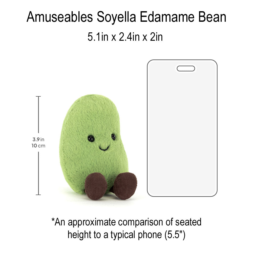 *Jellycat Amuseables Soyella Edamame Bean - 5"