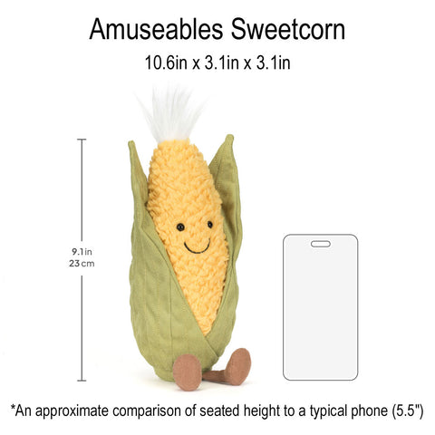 *Jellycat Amuseables Sweetcorn - 11"