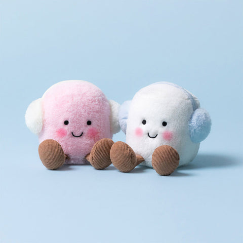 *Jellycat Amuseables Toastie Pink & White Marshmallows - 6"