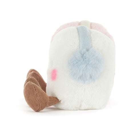 *Jellycat Amuseables Toastie Pink & White Marshmallows - 6"