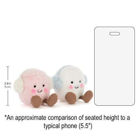 *Jellycat Amuseables Toastie Pink & White Marshmallows - 6"