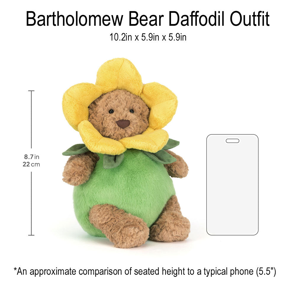 *Jellycat Bartholomew Bear Daffodil Outfit - 10"