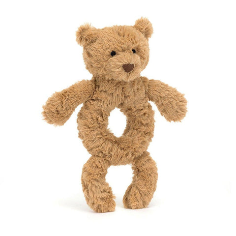 *Jellycat Bartholomew Bear Ring Rattle - 7"