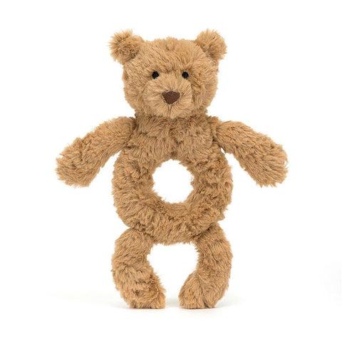 *Jellycat Bartholomew Bear Ring Rattle - 7"