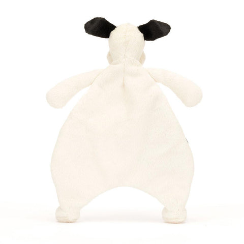 *Jellycat Bashful Black & Cream Puppy Comforter - 11"