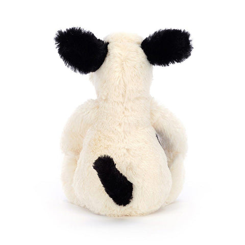 *Jellycat Bashful Puppy (Black & Cream) Original - 12"