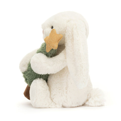 *Jellycat Bashful Bunny with Christmas Tree - 7"