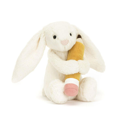 *Jellycat Bashful Bunny with Pencil - 7"
