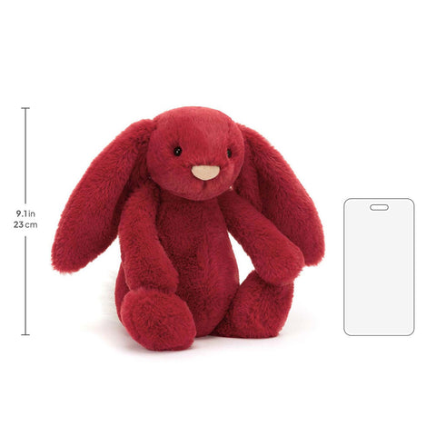*Jellycat Bashful Luxe Scarlett Bunny Original - 12"