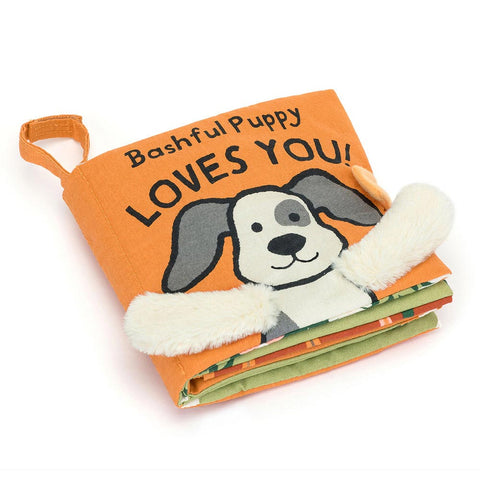 Jellycat Bashful Puppy Loves You Fabric Book